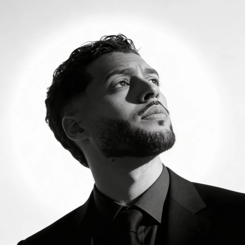 Portrait of Makram Ibnouratib, founder of Ophira